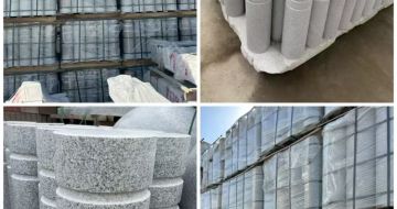 吴忠 芝麻白花岗岩挡车柱、隔离柱多少钱