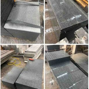 吴忠 芝麻黑地铺石材
