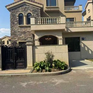 吴忠黄金麻别墅干挂效果展示