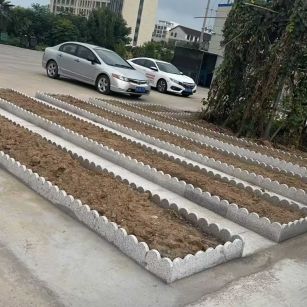 吴忠 花边石、花围石、花园石安装效果