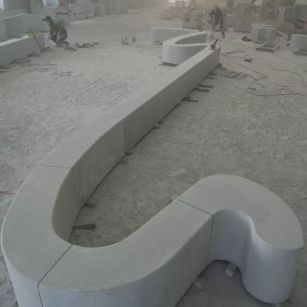 吴忠 花岗岩整石坐凳拼装