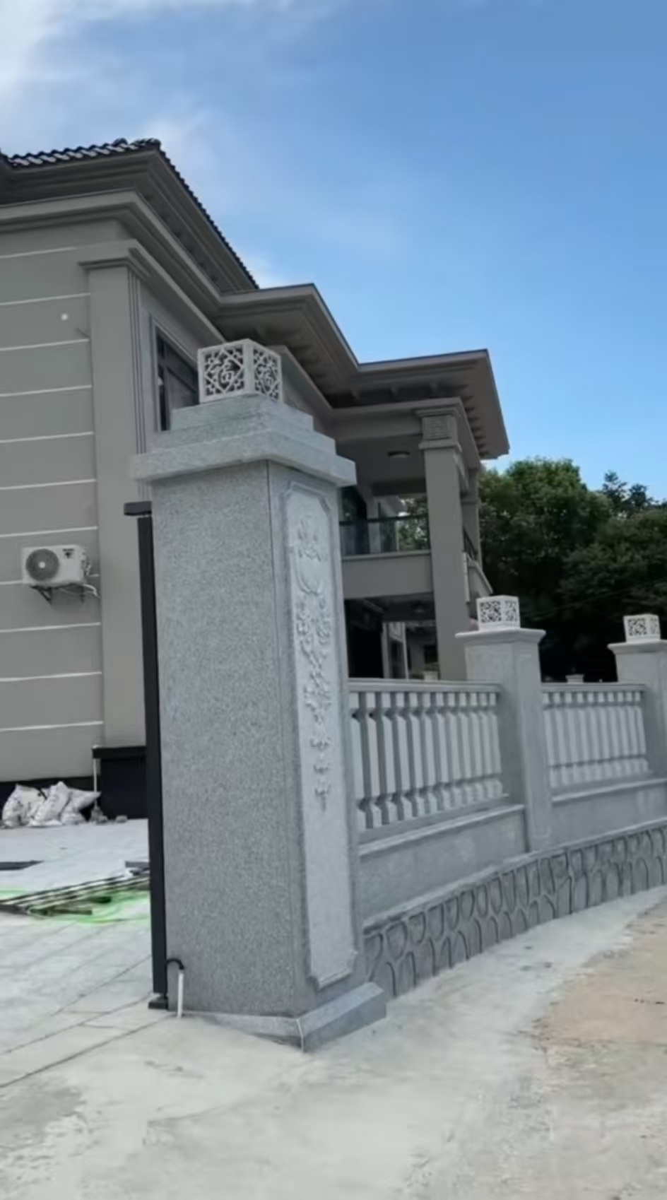 吴忠 芝麻白别墅围墙栏杆，私人订制