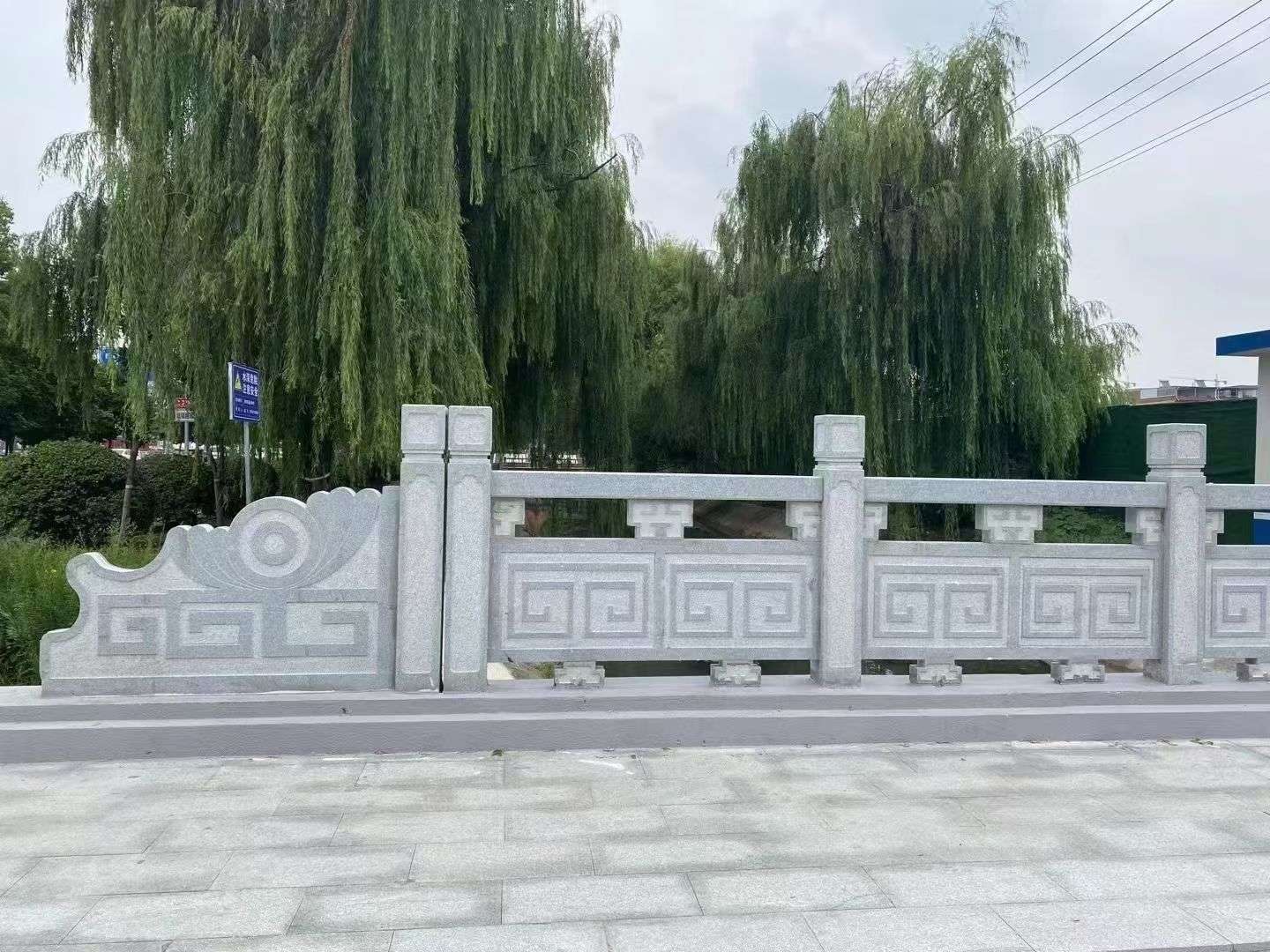吴忠 芝麻灰桥栏杆、河道栏杆安装效果