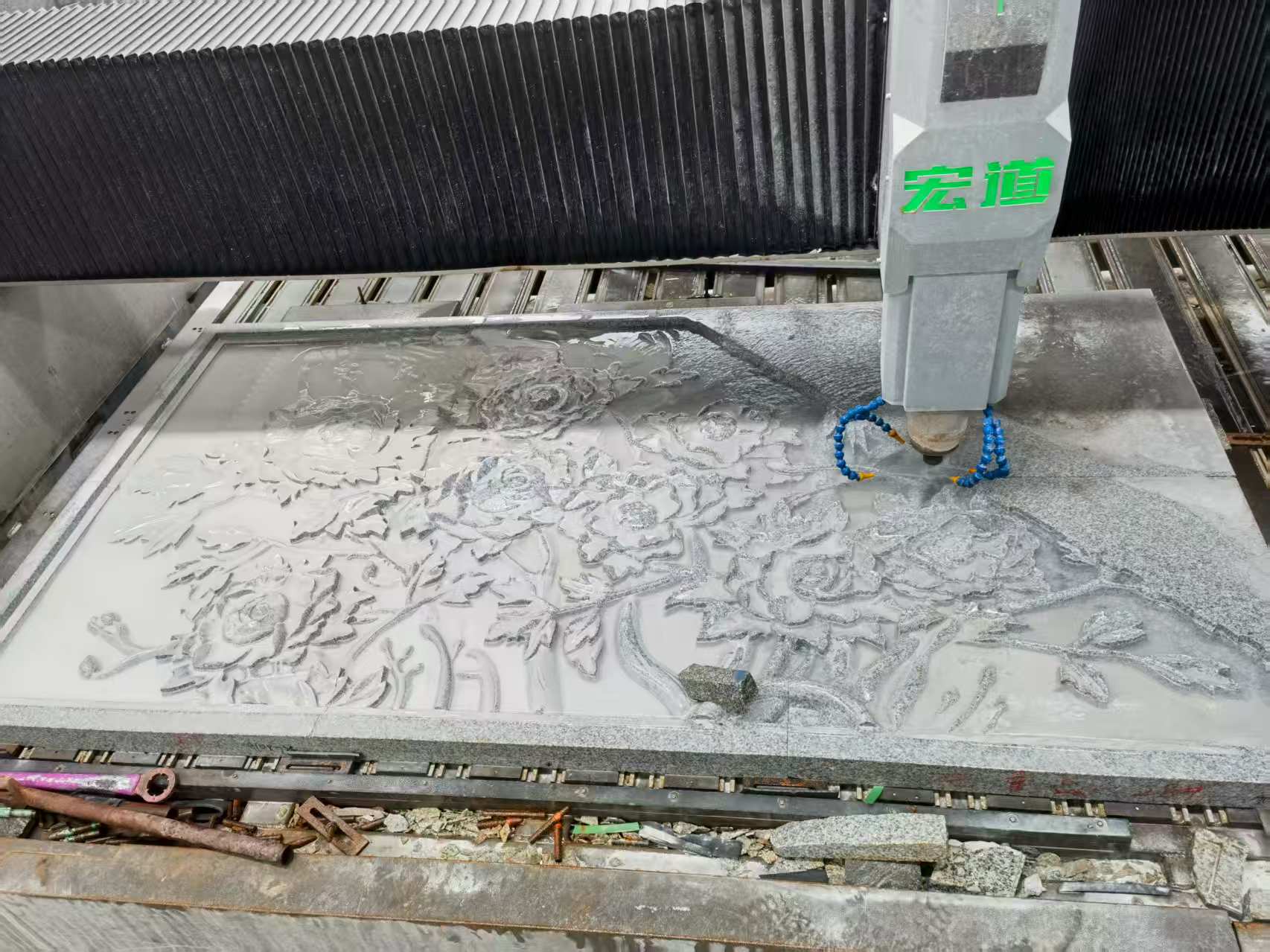 吴忠 别墅墙面石材雕刻